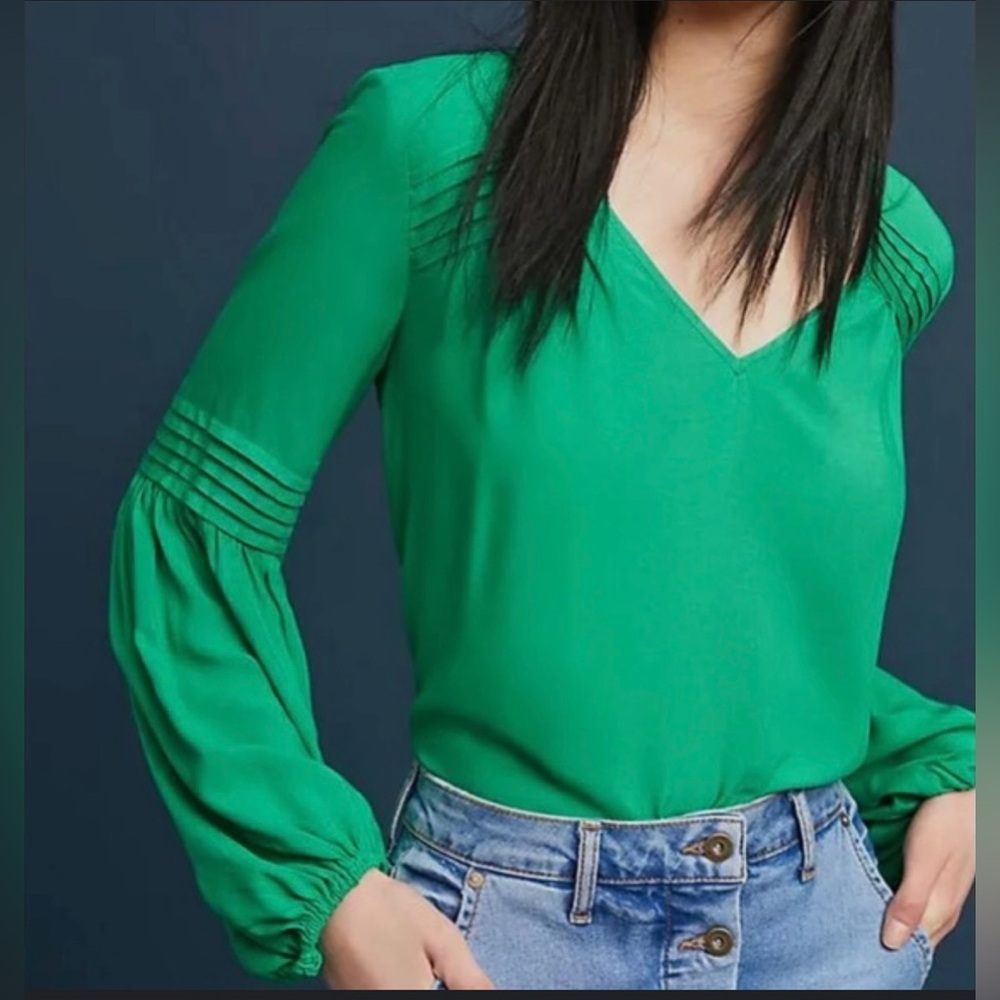 Anthropologie Maeve Ceresco Peasant Top